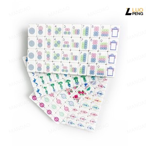 Custom Printed Acrylic <b>Mahjong</b> Tiles Layered Colorful Portable Game <b>Set</b> Deep Engraved Durable for Travel Play - Product Image 4