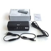 Baterai Lithium 10400mah DC UPS Mini 18W, daya cadangan catu daya tanpa sakelar untuk Router 5V/9V/12V/24V POE/USB