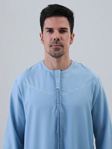 ชุดโทบและชุดดิชดาชาแบบอาหรับสำหรับผู้ชาย เสื้อผ้าพื้นเมืองตะวันออกกลางสำหรับผู้ชาย |   เสื้อคลุมแขนยาวโพลีเอสเตอร์สำหรับรอมฎอน ใส่แล้วเย็นสบายมาก - Product Image 2