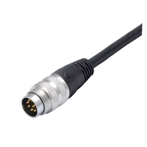 M16 водонепроницаемый Штекерный кабельный разъем, IP67/IP68, 2 3 4 5 6 7 8 12 14 19 24 pin