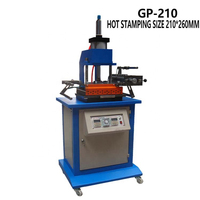 Kertas, kulit dan plastik mesin cap panas Foil, mesin cetak Hot Foil tekan Manual, mesin Bronzing