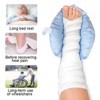 Coussin d'oreiller de soutien de pied de cheville de talon doux ergonomique Semelles de soulagement faciles à porter Protection contre la pression Oreiller de cheville Protecteur de talon