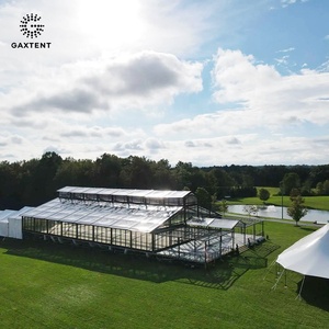 Tente d'événement atrium transparent Chapiteau en <span class=keywords><strong>verre</strong></span> orangerie serre transparente Pvc tente extérieure <span class=keywords><strong>de</strong></span> mariage et <span class=keywords><strong>de</strong></span> cadre en acier - Product Image 2