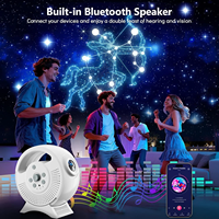 Projecteur LED Holographique 3D Dynamique Lampe Planétarium Étoiles Univers Vidéo 4K HD Bruit Blanc Veilleuse Ambiance Moderne à Brancher