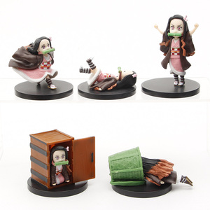 Figura de Nezuko con Caja, Cesta de Bambú, Demon Slayer, Mini Figura, Juego de 5 Piezas, Kawaii, <span class=keywords><strong>Kimetsu</strong></span> <span class=keywords><strong>No</strong></span> <span class=keywords><strong>Yaiba</strong></span>, Juguetes Modelo para Niños - Product Image 2
