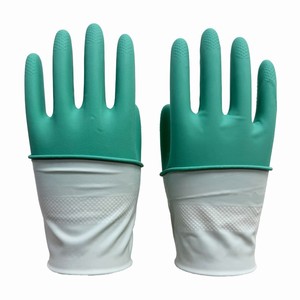 Gants de ménage en <span class=keywords><strong>latex</strong></span> épais antidérapants, anti-salissures, résistants à l'usure, adaptés au <span class=keywords><strong>contact</strong></span> <span class=keywords><strong>alimentaire</strong></span> pour le nettoyage - Product Image 4