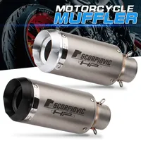 Pot d'échappement de moto de course 51mm/60mm pour Cbr1000 R6 Fz6 Z900, design de tuyau d'échappement de moto tout-terrain avec silencieux DB Killer