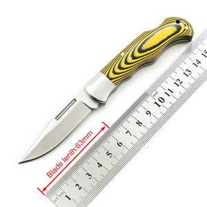 Couteau pliant tactique EDC de haute qualité en gros, couteau de survie premium avec manche en Micarta, meilleur cadeau pour les amateurs de plein air - Product Image 2
