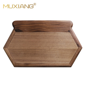 Black Walnut Wood Tobacco Tray With Pipe Holder And Ashtray Traditional Style For Smoking Pipes - Product Image 4