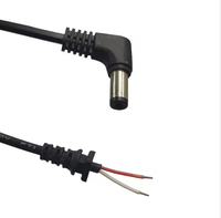 Câble d'alimentation DC pour ordinateur portable, adaptateur de chargeur, prise mâle/femelle à douille cylindrique, 2 conducteurs en cuivre, PVC, 5.5x2.5mm