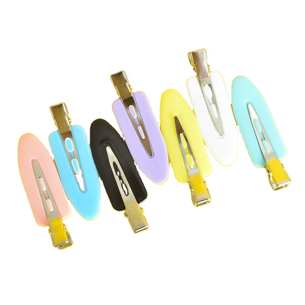 Wholesale Price Colorful No Crease Hair Clip Hair Pins For Women Mini Claw Clips Cream Glue Hairpin Handmade Material