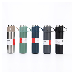 Frasco de vacío de acero inoxidable con aislamiento al vacío para negocios corporativos personalizado, juego de regalo, botella de agua - Product Image 4