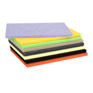 Panneau acoustique en polyester écologique <span class=keywords><strong>pour</strong></span> murs intérieurs, design simple et moderne, à lattes, insonorisant, <span class=keywords><strong>pour</strong></span> hôtels et appartements - Product Image 6