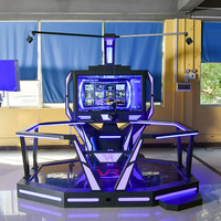 Simulateur de tapis roulant de réalité virtuelle à 360 degrés Kuermai pour parcs d'attractions commerciaux intérieurs, en tôle et acrylique, pour jeux de marche