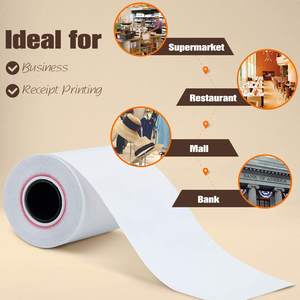 Bobina-<span class=keywords><strong>rollo</strong></span> de papel térmico para impresora de etiquetas, <span class=keywords><strong>80x80</strong></span>, 80mm, POS/caja registradora - Product Image 5