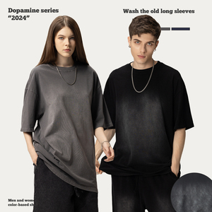 เสื้อยืดแขนสั้นผ้าคอตตอนหนัก 280 กรัม ซักและทำสีซีดแบบวินเทจ สำหรับผู้ชาย รุ่น FOG Washed - Product Image 3
