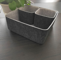 Boîte de rangement de bureau à domicile, ensemble tricoté, grande capacité, plateau de bureau, boîte de rangement pour collations, table basse, boîte de séparation, résistant à l'abrasion, filles, garçons