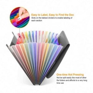 Carpeta Expandible de 12 Bolsillos con Capacidad para 900 Hojas, Carpeta de Colores para el Aula, Hogar u Oficina, Organizador de Archivos Tipo Acordeón - Product Image 4