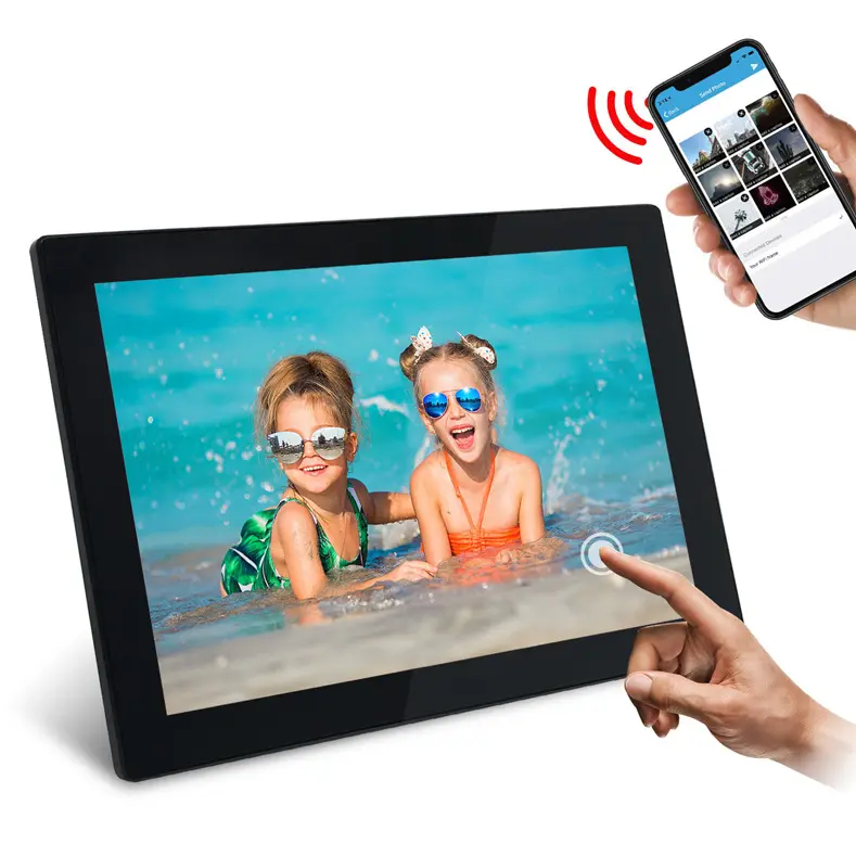 Kleiner digitaler Bilderrahmen LCD-Bildschirm 9 Zoll 800x480 LCD Digitaler Foto rahmen 7 Zoll