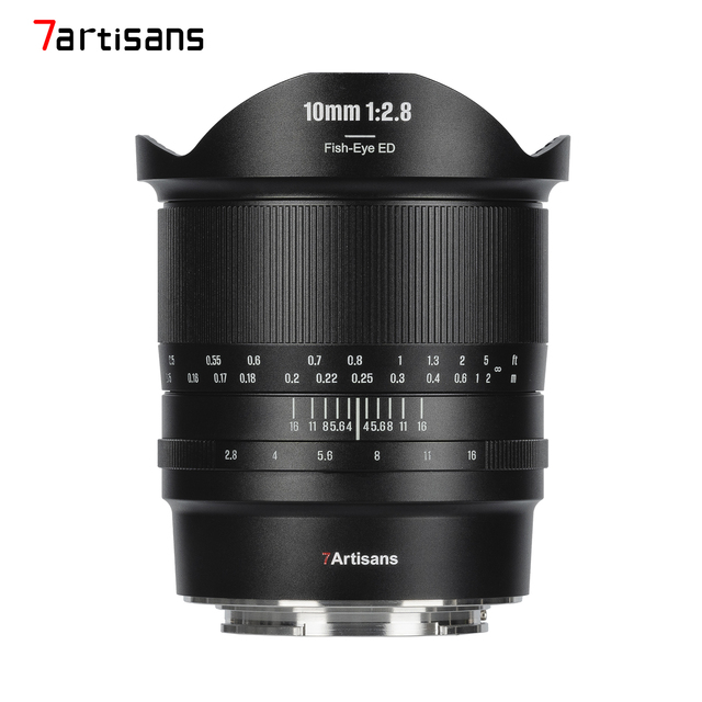 7artisans 10mm F2.8 II Full Frame Fisheye Manual Focus Prime Lens for Sony E A7S Nikon Z Z7II for Leica TL for Canon EOS R3