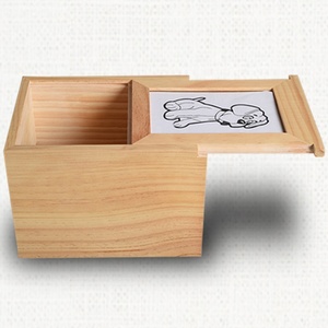 Urna conmemorativa de madera para cenizas de mascotas, caja de recuerdo de marco de fotos para cenizas de gatos y perros, urnas de cremación de madera <span class=keywords><strong>funeraria</strong></span> con foto - Product Image 3