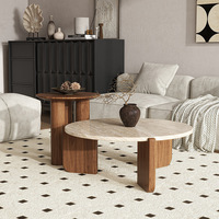 Table basse en bois massif nordique, design minimaliste moderne, durable, pour salon, usage domestique