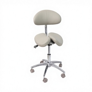 Siège de selle ergonomique fendu tabouret dossier réglable chaise d'assistant dentaire chaise de selle pivotante dentaire de luxe - Product Image 1