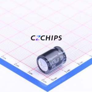 Condensador Electrolítico de Aluminio de Orificio Pasante 35PX470MEFC10X12.5, Orificio Pasante, D10xL12.5mm 470uF 20% 35V 525mA-120Hz - Product Image 1