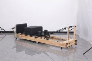 Máquina de Pilates Reformer Plegable para Gimnasio en Casa, Equipo de Fitness de Madera de Roble, Arce y Haya - Product Image 6