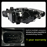 Conjunto de Faros Delanteros Mejorados 2013-2019 para BMW Serie 3 F30 F35, Lente de Proyector Láser LED Modificada con DRL LED de Dos Colores
