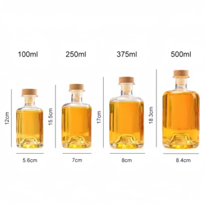 Bouteille de vin en verre à bord de <span class=keywords><strong>gin</strong></span> Vente en gros Bouteilles vides Bouteille de bière Or Verre <span class=keywords><strong>sans</strong></span> plomb <span class=keywords><strong>Alcool</strong></span> Bière Boisson Estampage à chaud Luxe - Product Image 2