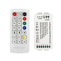 Nouveau portefeuille de produits 2.4G Ensemble de télécommande et de gradateur à 21 touches Couleur unique Double couleur RGB RGBW RGBCW