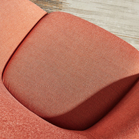 Canapé-fauteuil moderne et minimaliste pivotant à pieds en acier Mobilier confortable de salon et de bureau pour les repas et les loisirs
