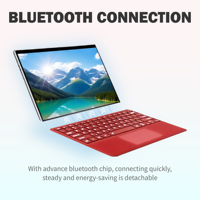 Keyboard Nirkabel Baru untuk Surface Pro 8 / 9 / 10 / 11 / X Tablet Keyboard Sentuh Nirkabel dengan Slot Pena 5S' Connect