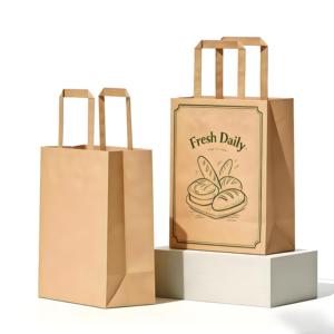 Bolsa de Papel Natural Ecológica en Oferta, Reutilizable, Estructura Resistente, Resistente a Desgarros, Antigrasa, Reciclable, Biodegradable - Product Image 1