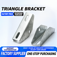 Support de connexion triangulaire PV pour montage solaire, structure en acier sur mesure, fourni par l'usine