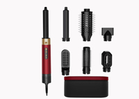 Brosse Sèche-Cheveux 6 en 1 Professionnelle, Kit de Brosse Chauffante Haute Vitesse, Sèche-Cheveux Ionique Négatif Multi-Style avec Bigoudis Auto-Enroulants