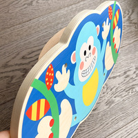 Tabla de Equilibrio de Madera CPC CE para Niños, Balancín, Equipo de Entrenamiento Sensorial, Tabla de Equilibrio para Coordinación Física de Niños Pequeños