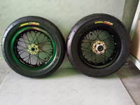 Kit de roues Supermoto SKOAX Elite Series 10 pouces pour Sur-Ron Hyper Bee, moyeu CNC Billet, pneus KENDA, pièces Surron, Mini Dirt