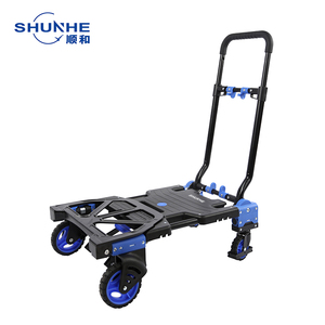 Carro de mano Convertible 2 en 1, carrito de compras móvil y equipaje, carrito de mano plegable de 137kg de alta resistencia - Product Image 3