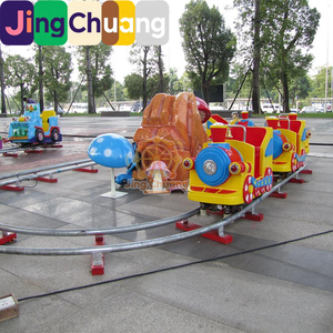 Tren de pista cuadrada para niños, equipo de diversión grande para exteriores, con batería enchufable, atracción infantil para parques y puestos de mercado nocturno - Product Image 1