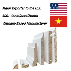 Plinthe en bois prélaqué blanc à jointures à languettes - Product Image 5