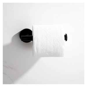 Portarrollos de Papel Higiénico Moderno para Montar en la Pared con Doble Barra y Asa, Acabado Bronce Pulido, para Baño y Hotel - Product Image 4