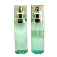 Zhongshi Plastic ZS37 Envase Cosmético Colorido OEM Personalizado, Botella de Perfume PET con Pulverizador, Tapa de Aluminio con Bomba Cilíndrica