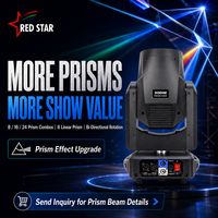Projecteur 300W pour éclairage de scène avec 2 prismes, 24x0.5W LED RGBW, anneau lumineux, IP20, contrôle DMX, pour DJ, concerts, mariages