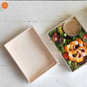 Caja de embalaje biodegradable con tapa de lucencia, embalaje de grado alimenticio, para <span class=keywords><strong>Sushi</strong></span>, para llevar <span class=keywords><strong>sushi</strong></span> - Product Image 3