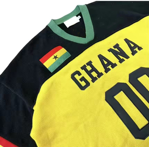 Suéter de punto personalizado con diseño de bandera, estilo americano, para fútbol americano, para mujer - Product Image 3