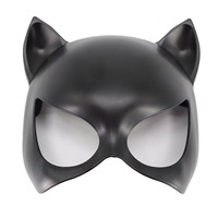 Masque de mascarade noir personnalisé pour femme, masque de lapin demi-visage pour Halloween, carnaval, Pâques, fabricant