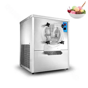 Kabinet tampilan vertikal Italia Mixer buah Sorbet komersial mesin Gelato untuk membuat es krim