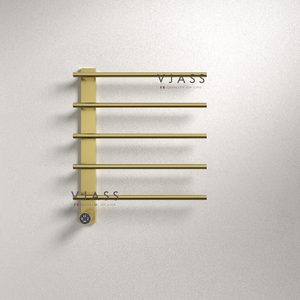 5 thanh màu đen Điện Đường sắt khăn điều khiển kỹ thuật số khăn ấm hơn giá thép không gỉ khăn hearted đường sắt - Product Image 6